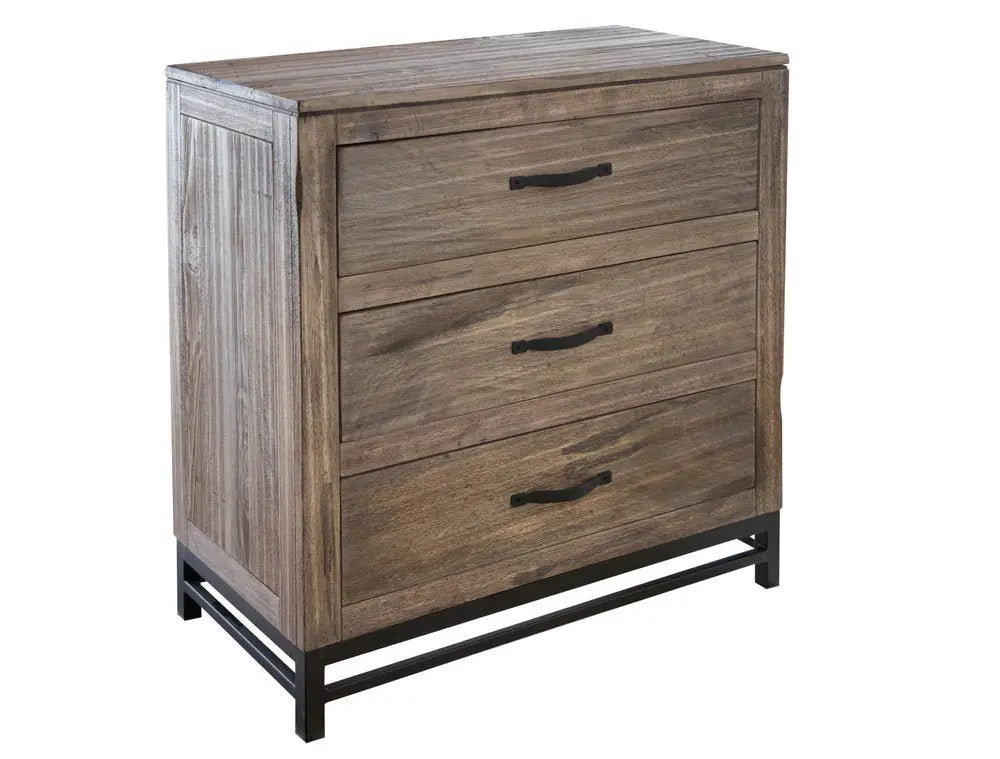 56" Brown Solid Wood Six Drawer Double Dresser - NOBLE HOME INTERIORS