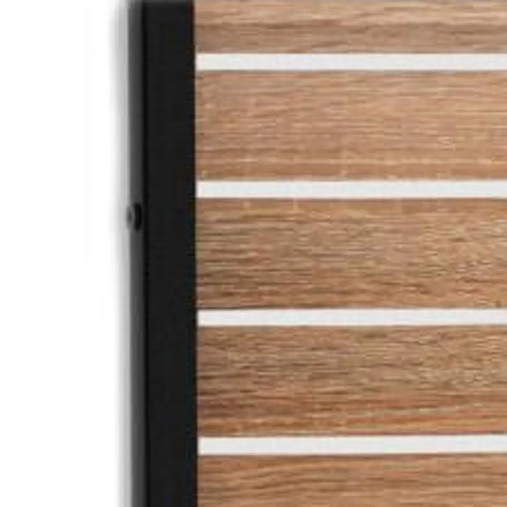 72" Natural Steel Three Panel Screen Room Divider HomeRoots