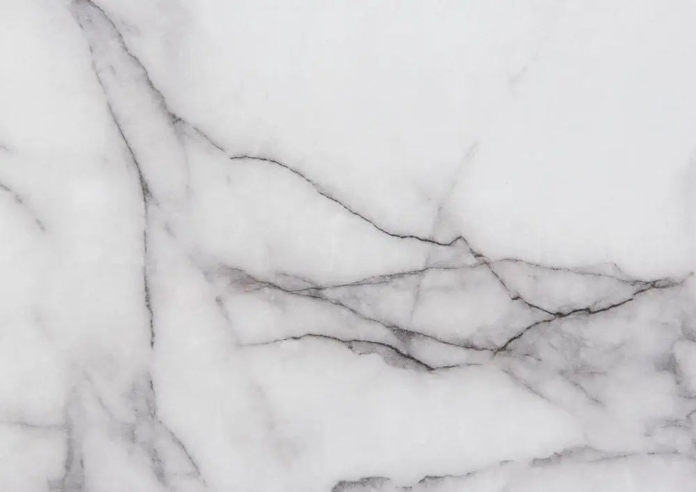 25" White Wood Faux Marble Solid and Manufactured Wood Lighted Two Drawer Nightstand with USB Port HomeRoots