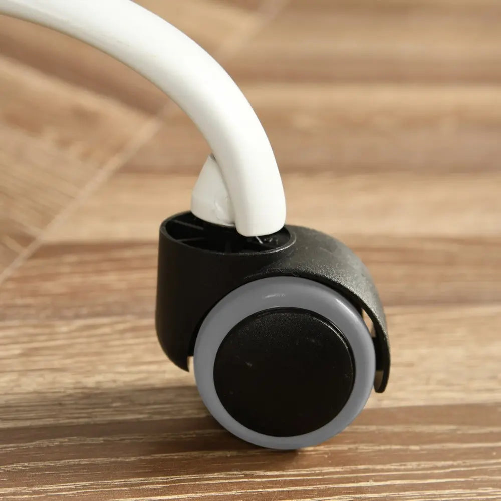 Gray and Black Adjustable Height Swivel Rolling Office Chair HomeRoots