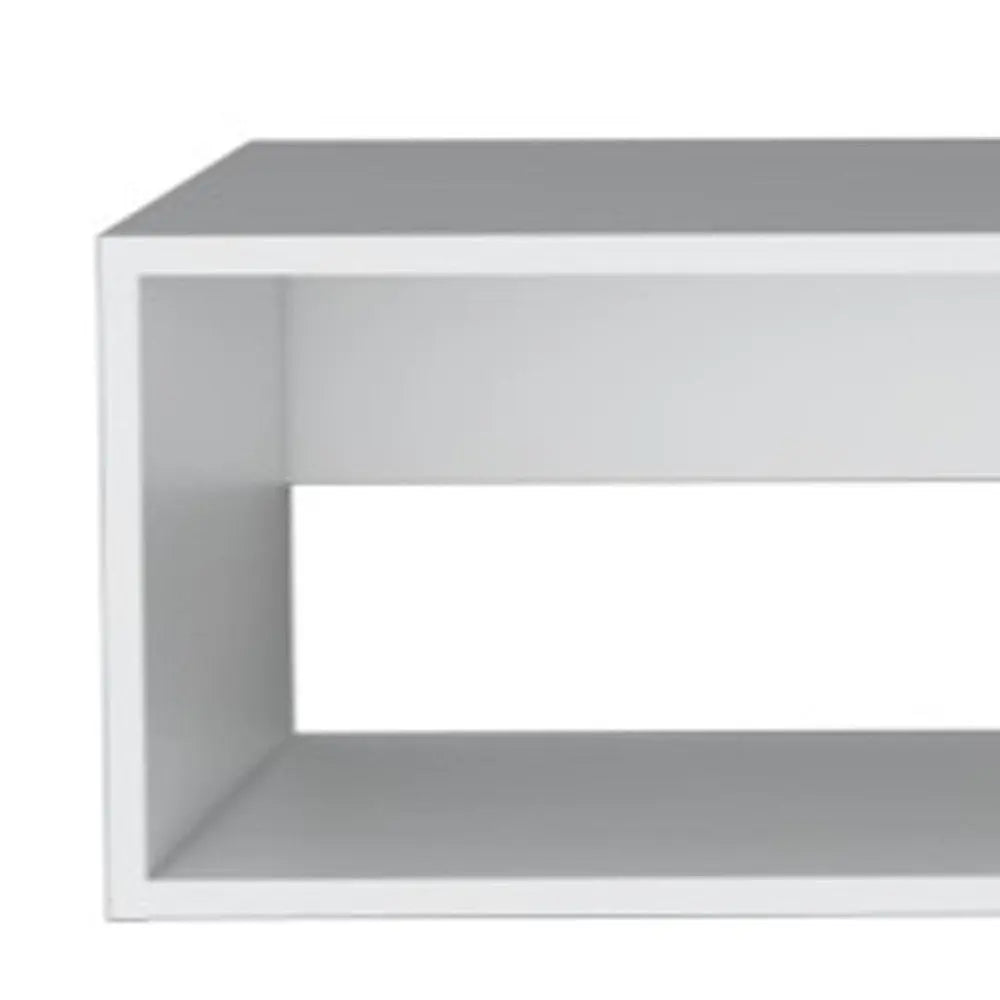 59" White Floating Mount TV Stand HomeRoots