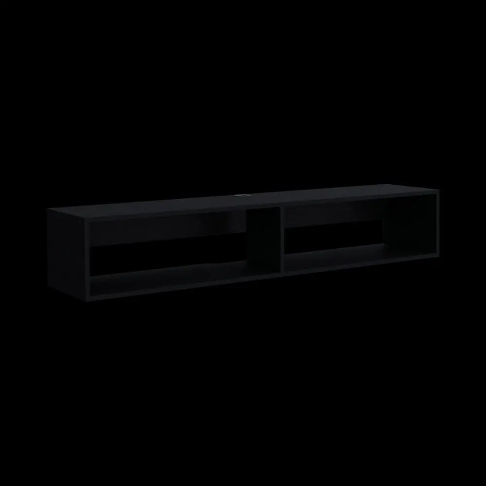 59" Black Floating Mount TV Stand HomeRoots