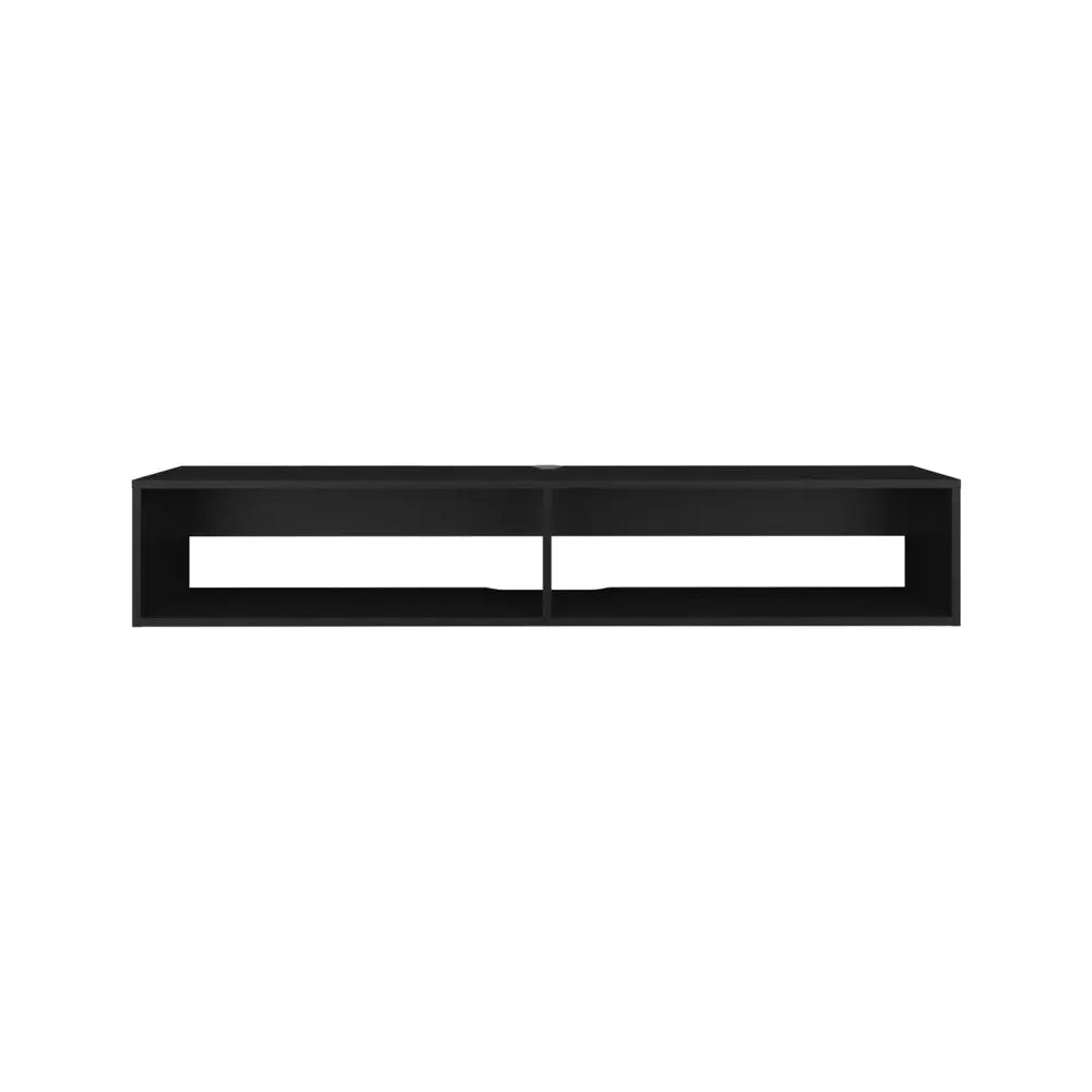59" Black Floating Mount TV Stand HomeRoots