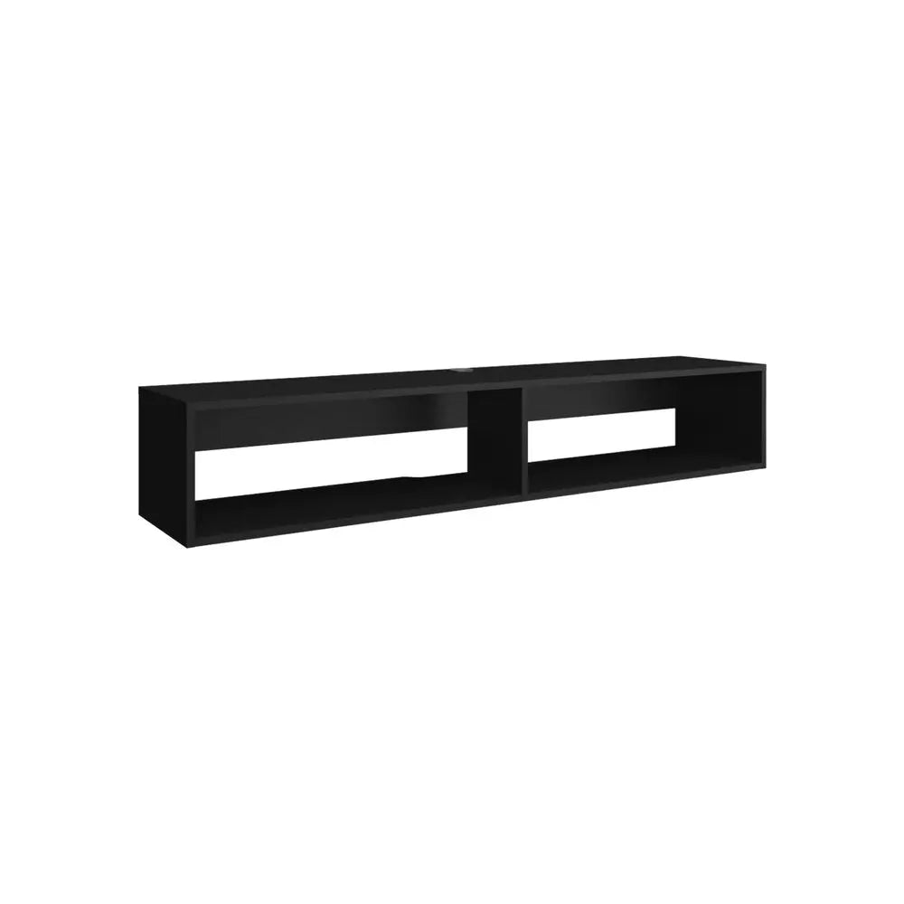 59" Black Floating Mount TV Stand HomeRoots