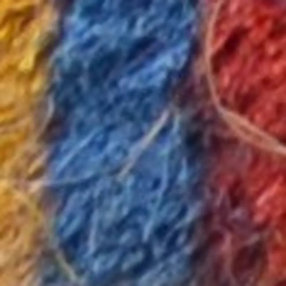 Felpudo exterior de fibra de coco a rayas azules y verdes de 45 x 76 cm