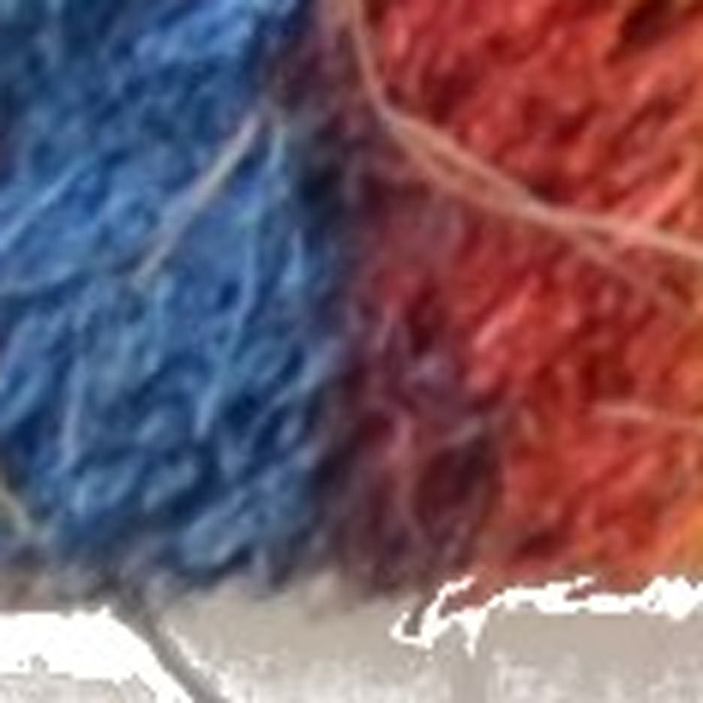 Felpudo exterior de fibra de coco a rayas azules y verdes de 45 x 76 cm