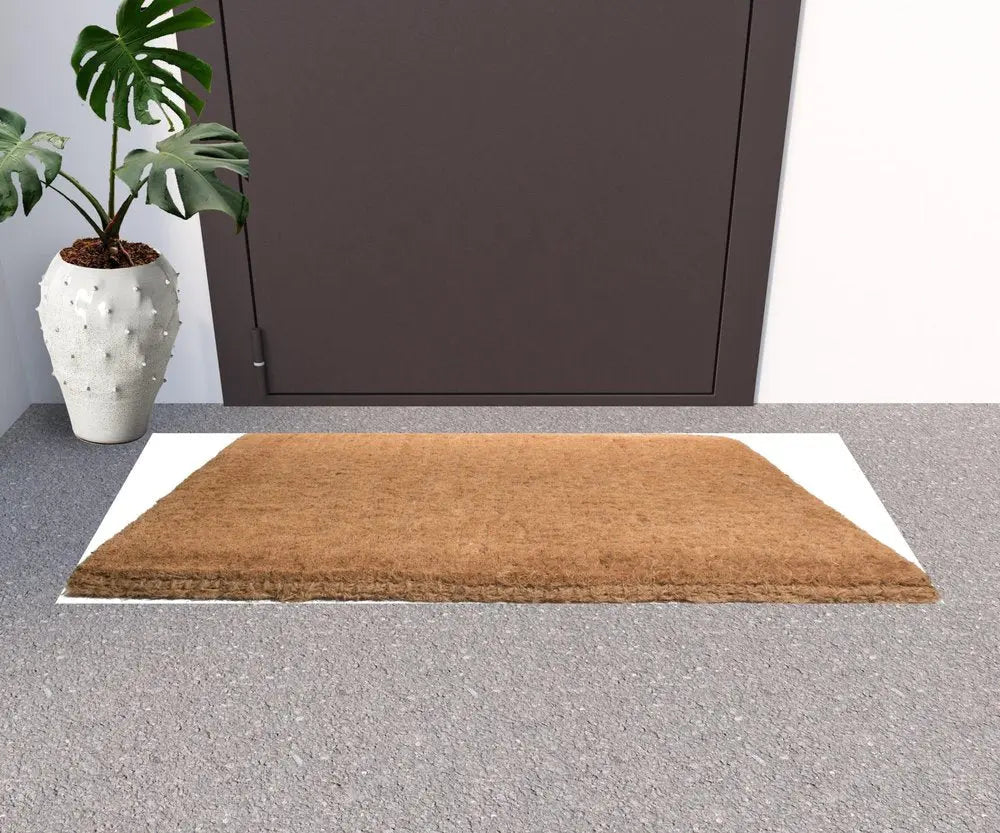 18" X 47" Brown Coir Outdoor Door Mat