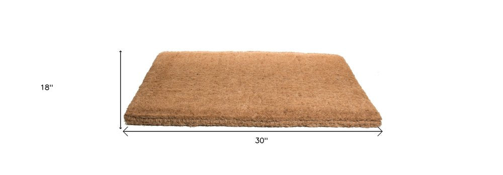 18" X 30" Brown Coir Outdoor Door Mat