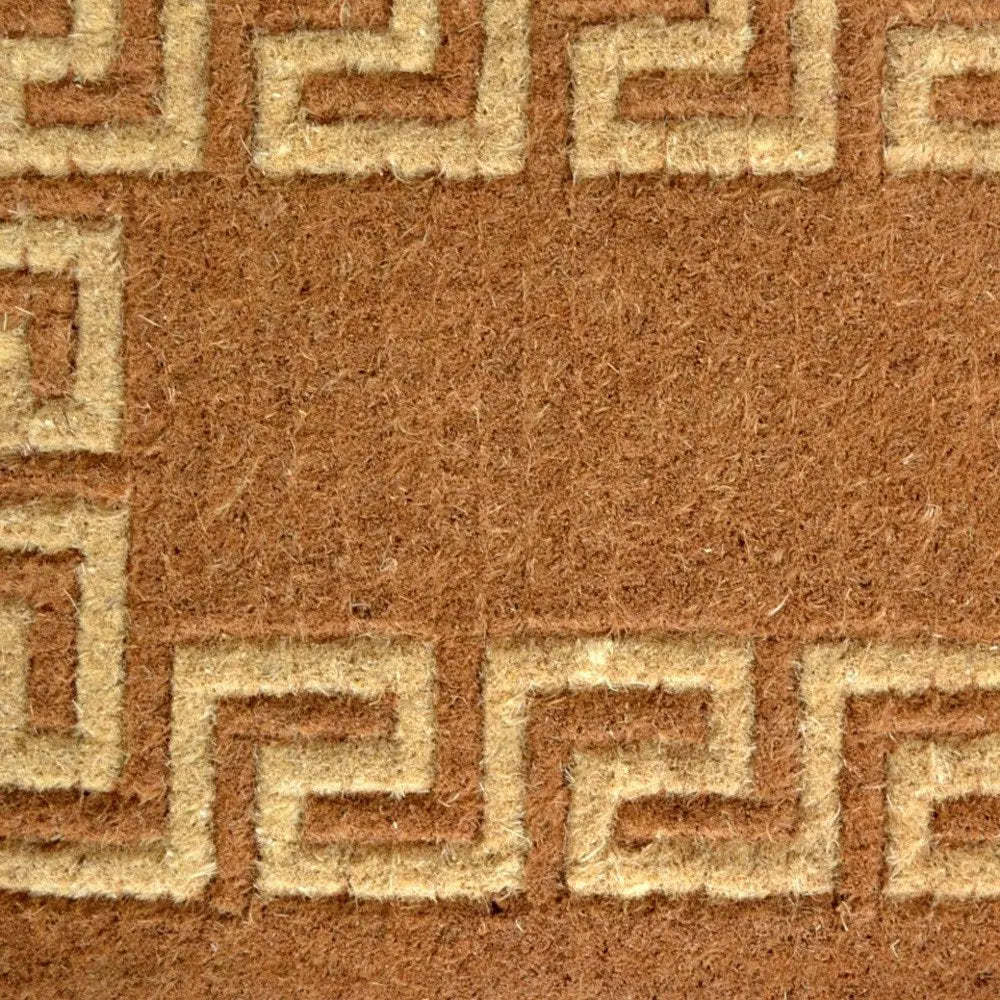 24" X 39" Brown Coir Outdoor Door Mat HomeRoots