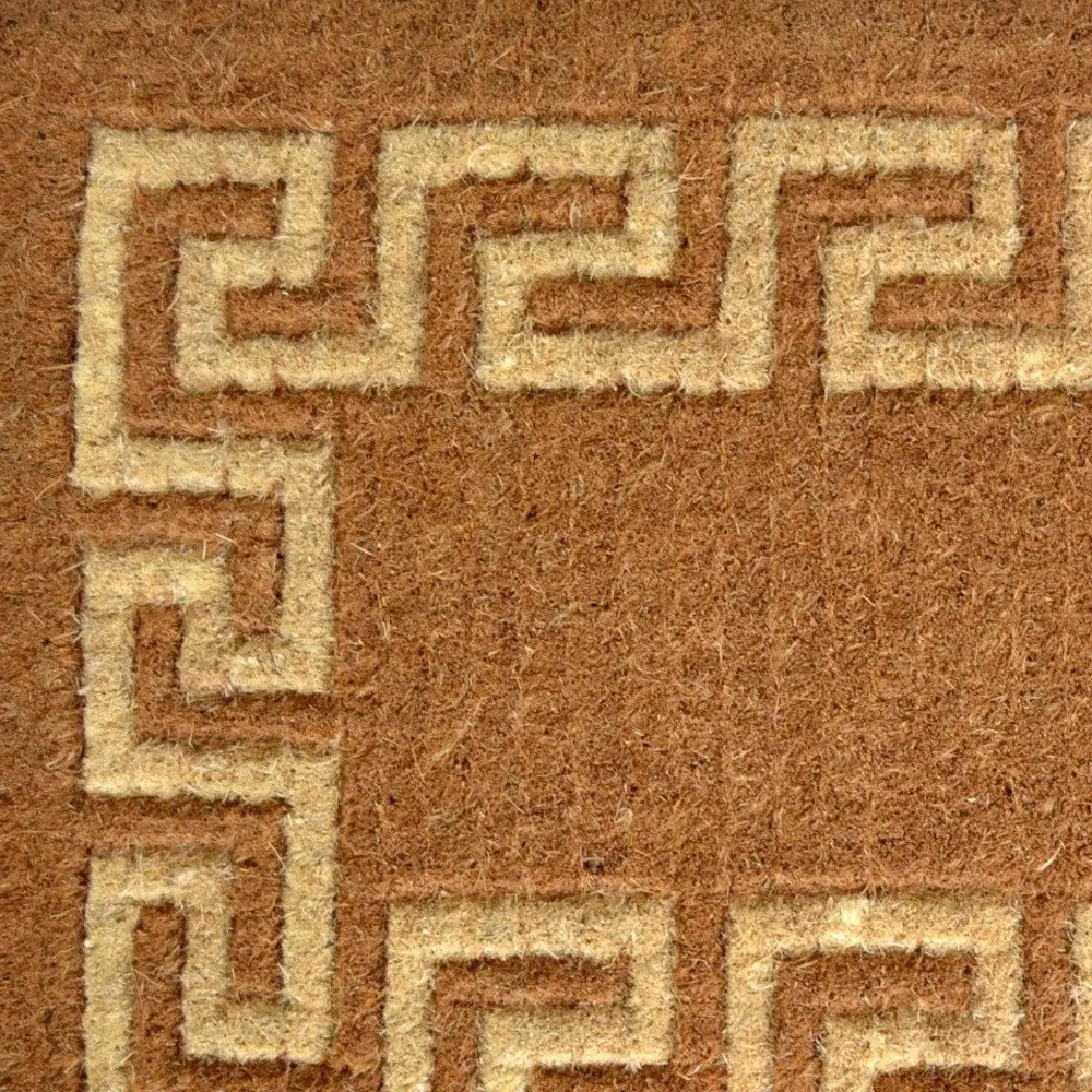 24" X 39" Brown Coir Outdoor Door Mat HomeRoots
