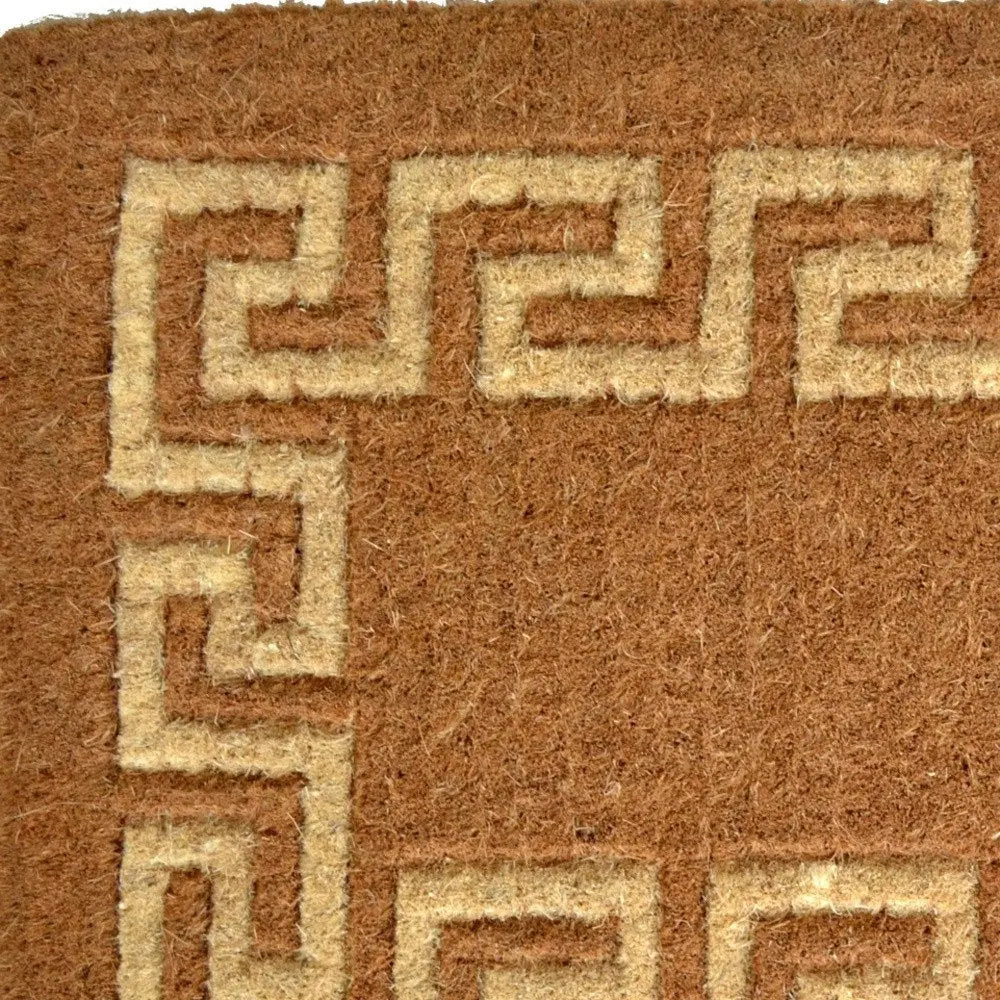 24" X 39" Brown Coir Outdoor Door Mat HomeRoots