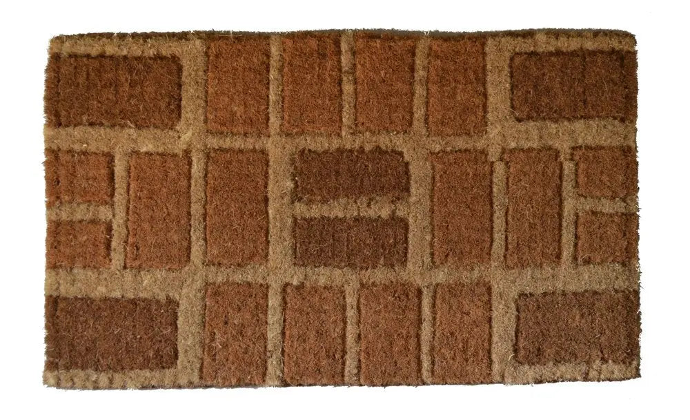 18" X 30" Brown Coir Outdoor Door Mat HomeRoots