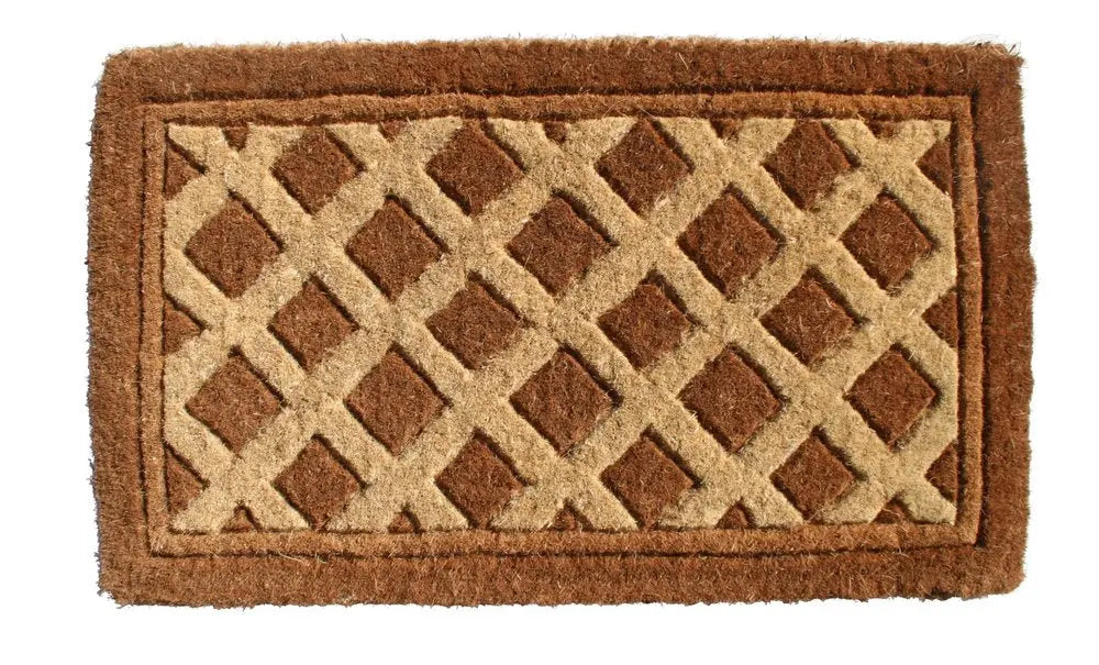 18" X 30" Brown Coir Outdoor Door Mat HomeRoots