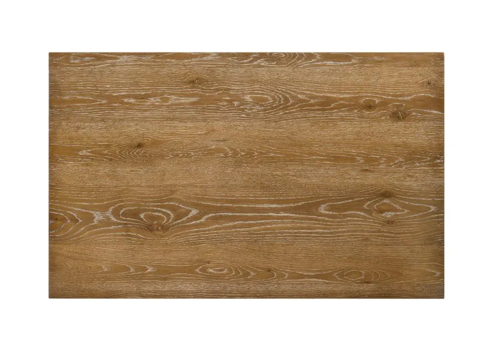 Five Piece Oak Solid Wood Dining Set with Four Chairs HomeRoots