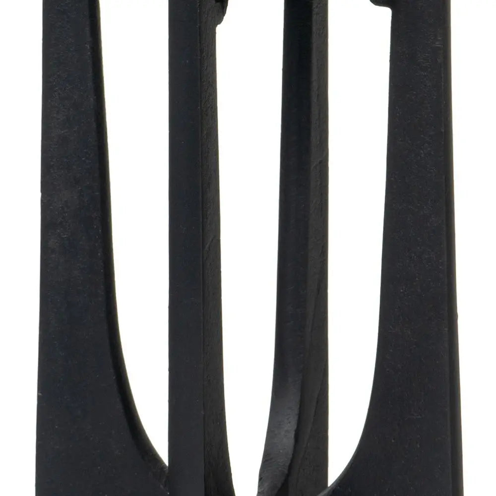 12" Black Distressed Aluminum Geometric Tabletop Pillar Candle Holder HomeRoots