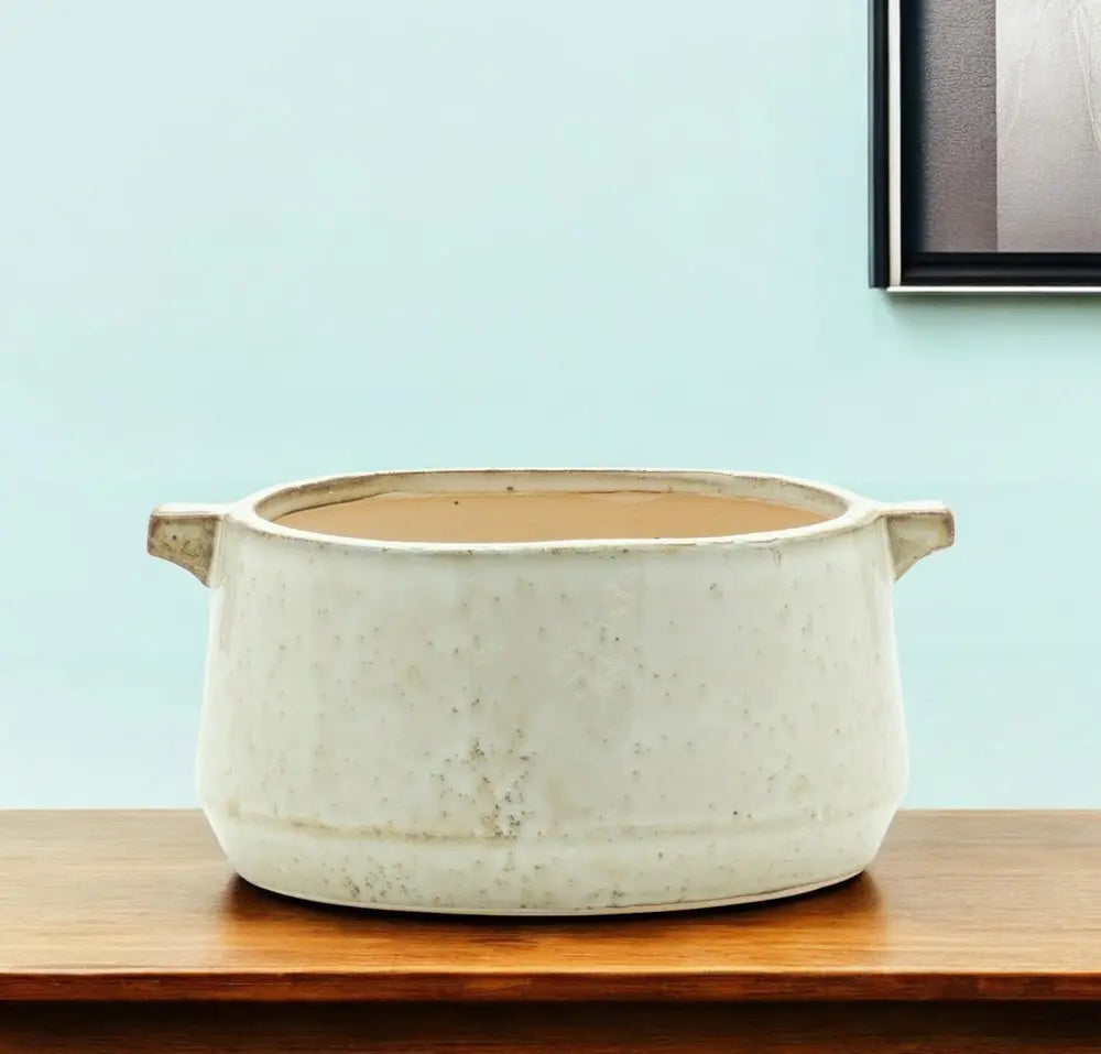 6" Gray Clay Round Pot Planter - NOBLE HOME INTERIORS