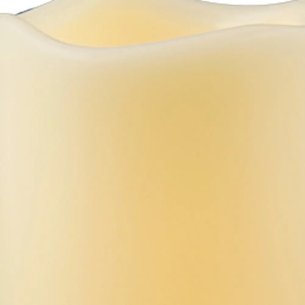 6" Ivory Flameless Indoor Outdoor Pillar Candle - NOBLE HOME INTERIORS