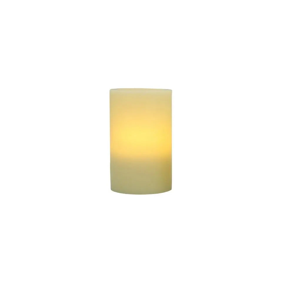 6" Ivory Flameless Pillar Candle - NOBLE HOME INTERIORS