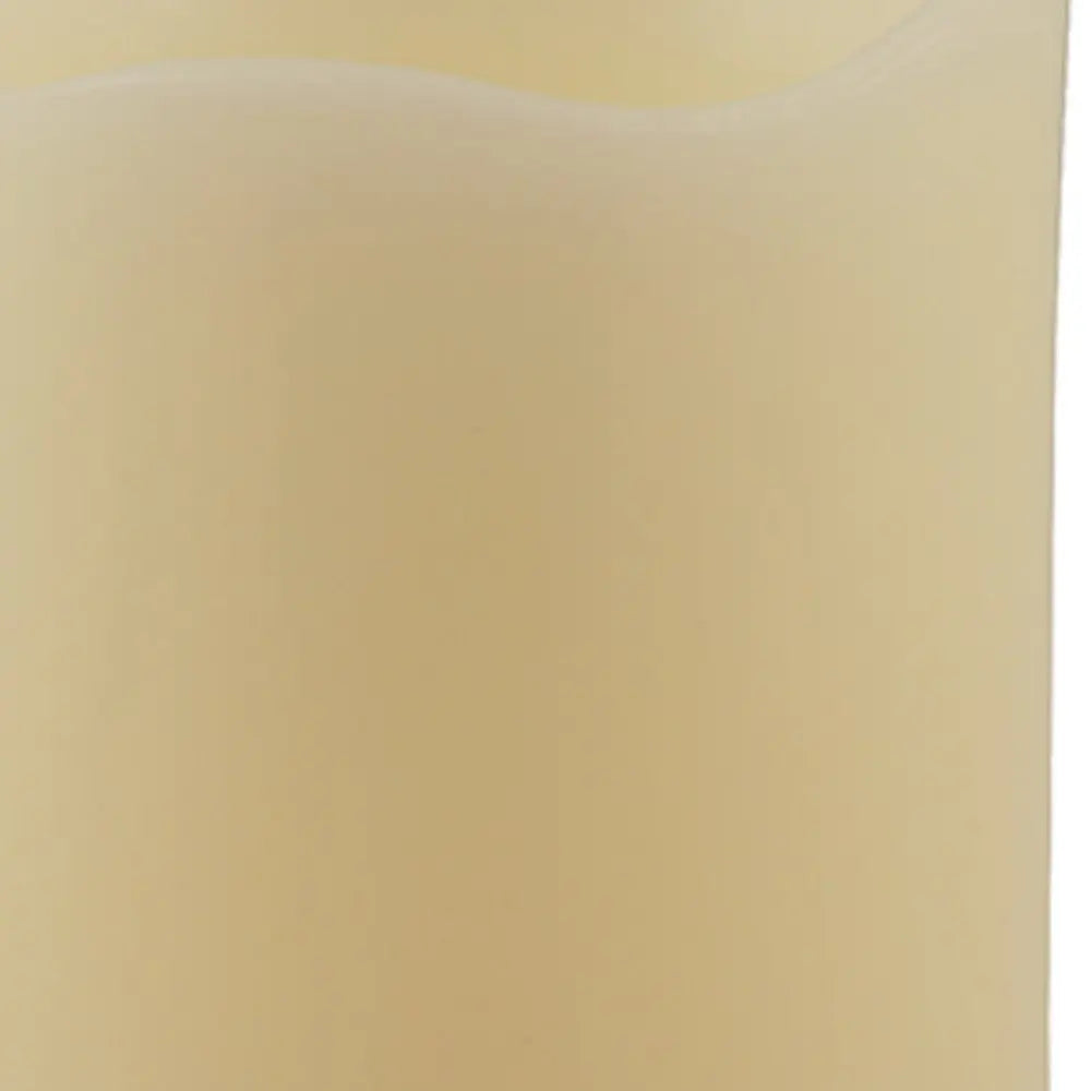6" Ivory Flameless Pillar Candle - NOBLE HOME INTERIORS