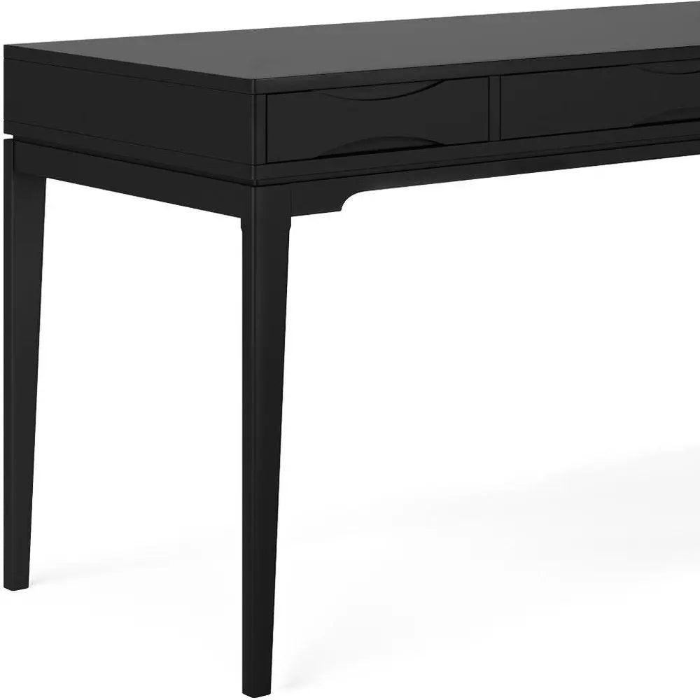 60" Black Wood Computer Desk - NOBLE HOME INTERIORS