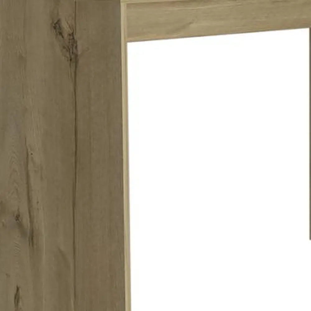 60" Natural L Shape Computer Desk With Three Drawers - NOBLE HOME INTERIORS