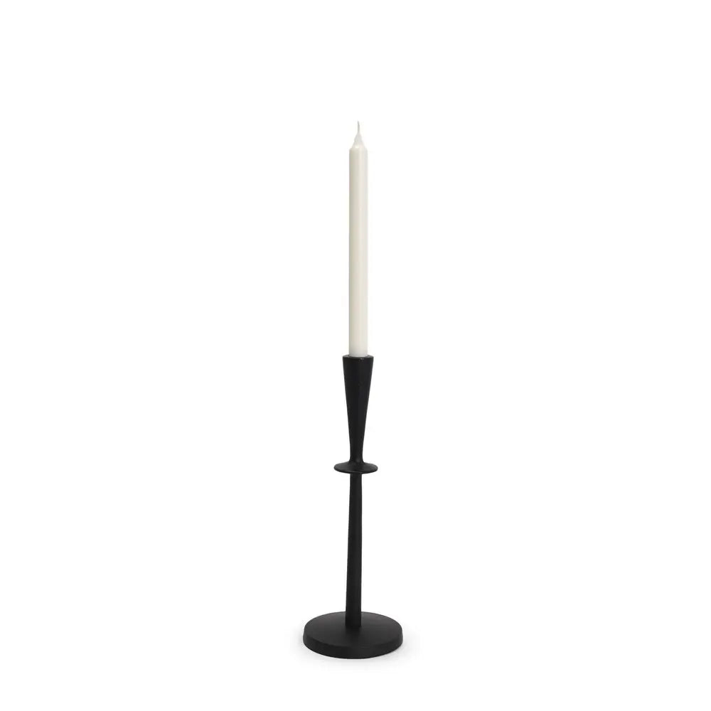 13" Black Metal Abstract Tabletop Candle Holder HomeRoots
