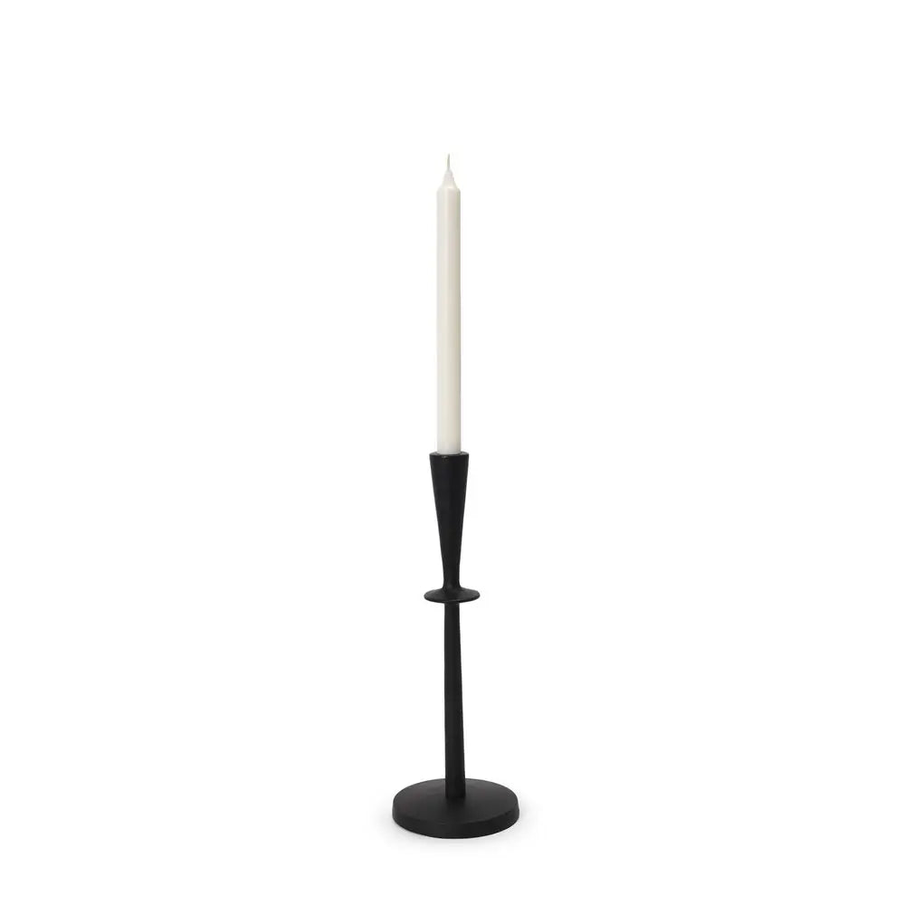 13" Black Metal Abstract Tabletop Candle Holder HomeRoots