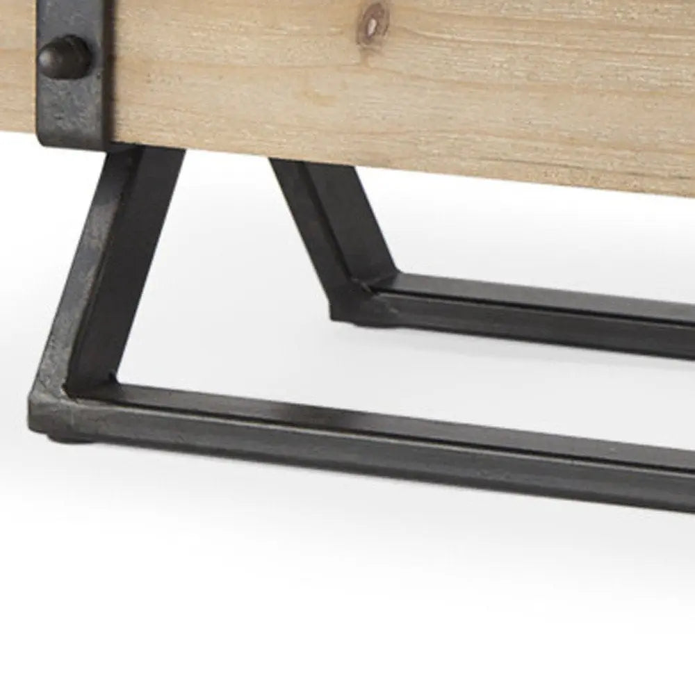 7" Black And Brown Distressed Mirrored Solid Wood Metal And Glass Tabletop Votive Candle Holder HomeRoots