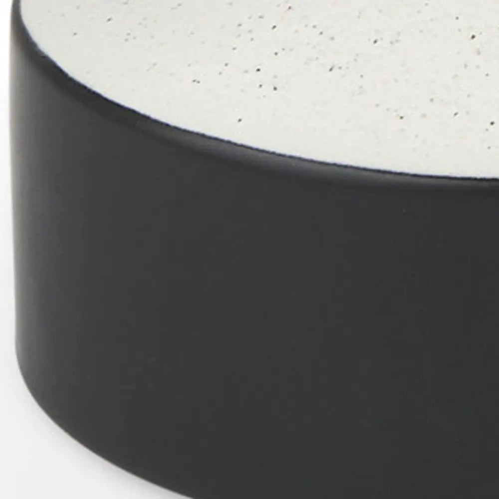 8" Black And White Ombre Ceramic Jug Vase HomeRoots