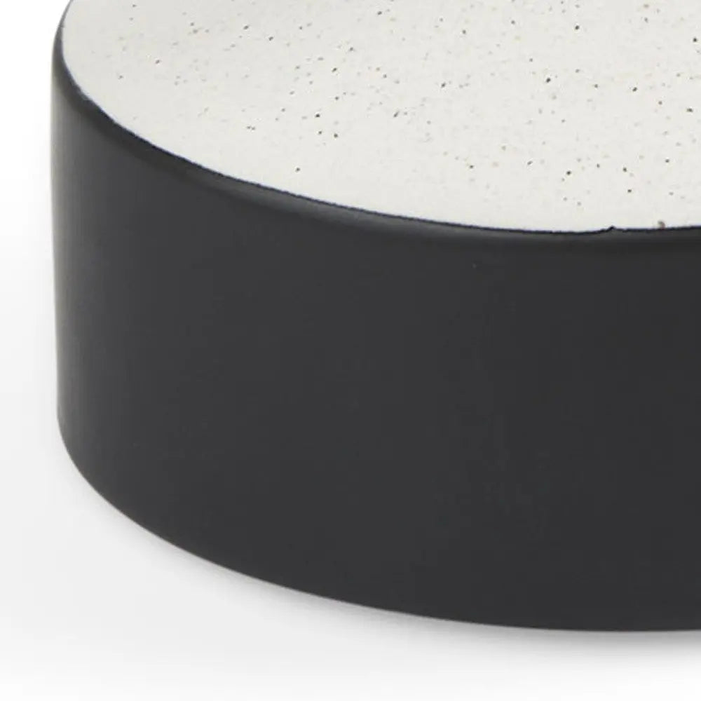 8" Black And White Ombre Ceramic Jug Vase HomeRoots