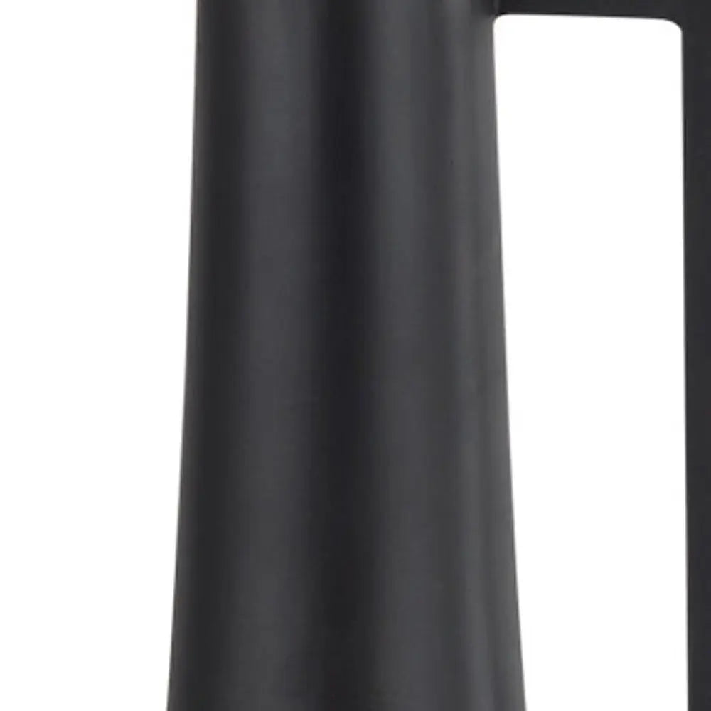 18" Black Metal Jug Vase HomeRoots