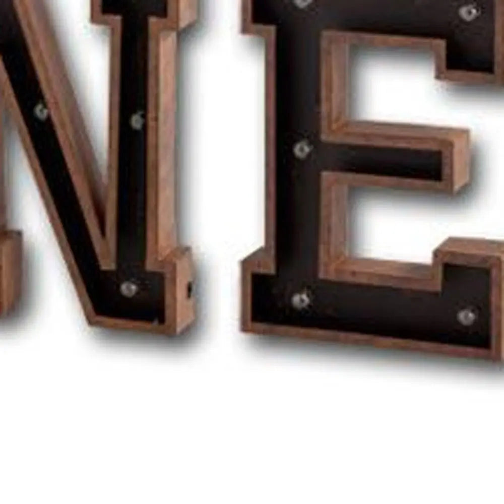 Archera "New York" 110" X 20" Black And Brown New York Metal Wall Decor HomeRoots