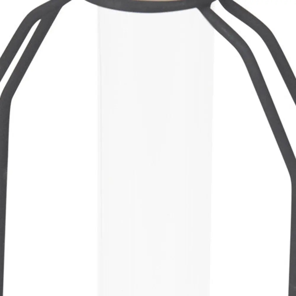 10" Black And Clear Glass And Metal Table Vase HomeRoots