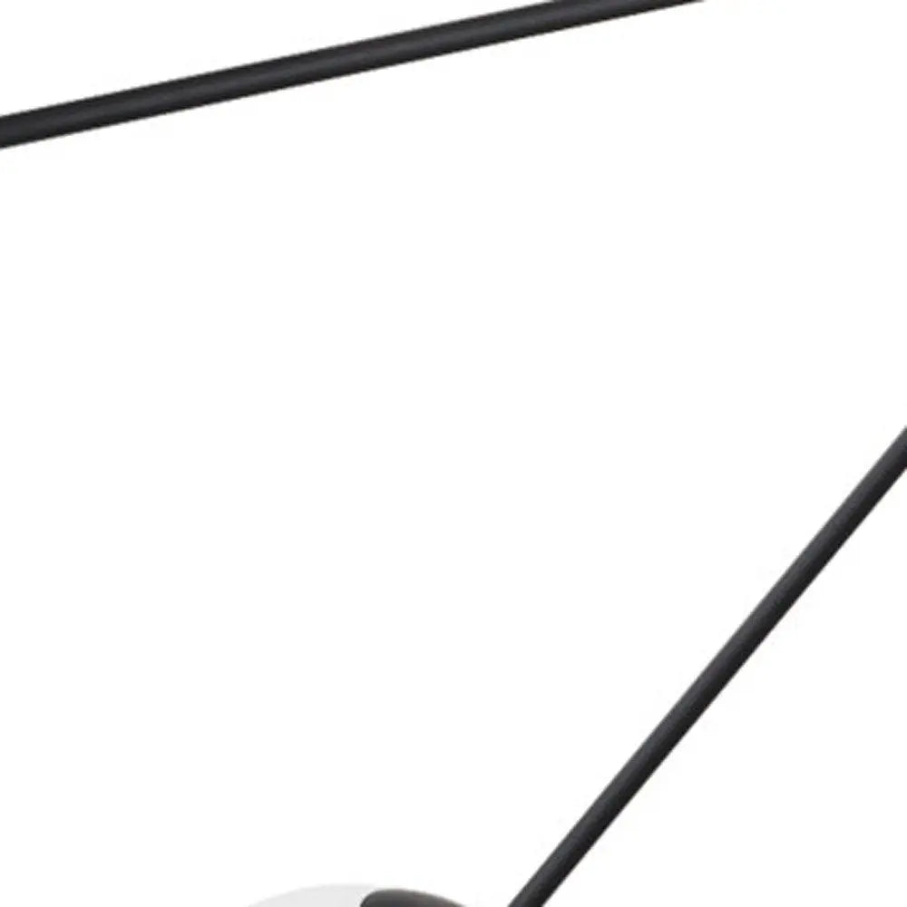 Black Eleven Light Frosted Metal and Glass Dimmable Chandelier With White Shades HomeRoots