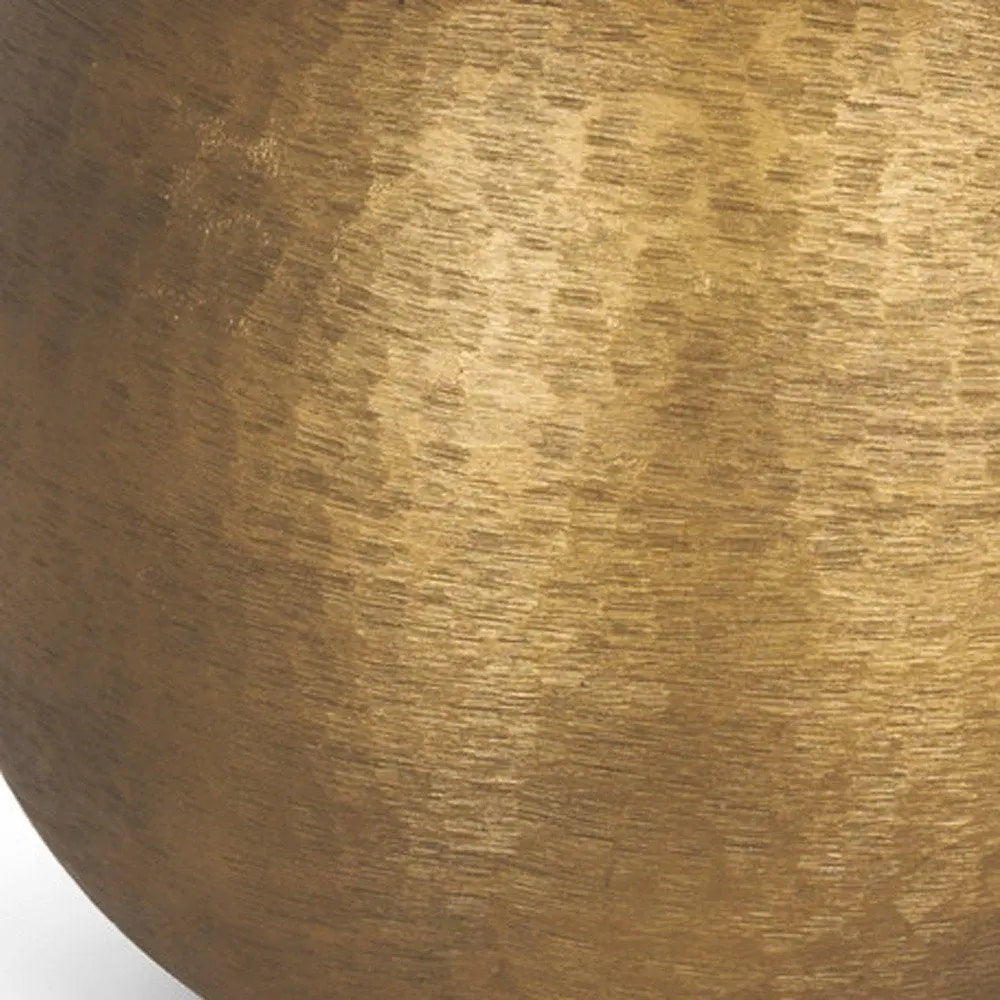 24" Gold Metal Round Bedside Lamp With White Bell Shade HomeRoots