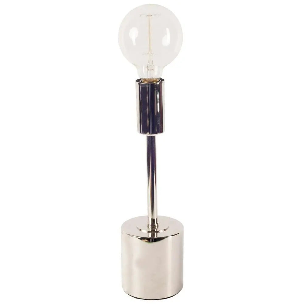 18" Unfinished Metal Round Bedside Lamp HomeRoots