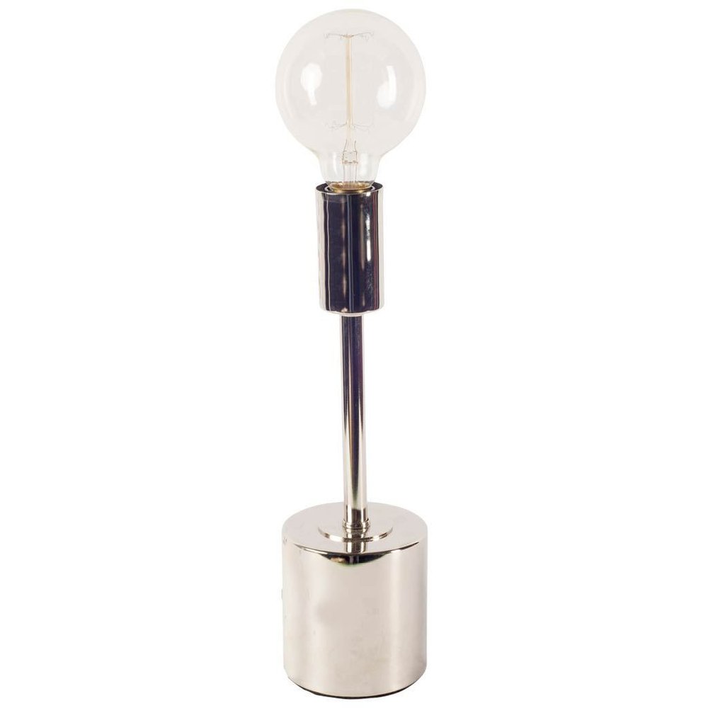 18" Unfinished Metal Round Bedside Lamp