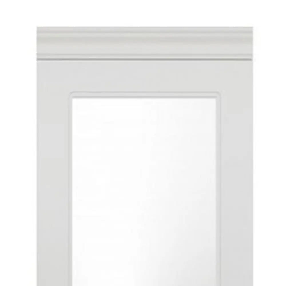 71" White Wood Mirrored Two Door Combo Dresser HomeRoots