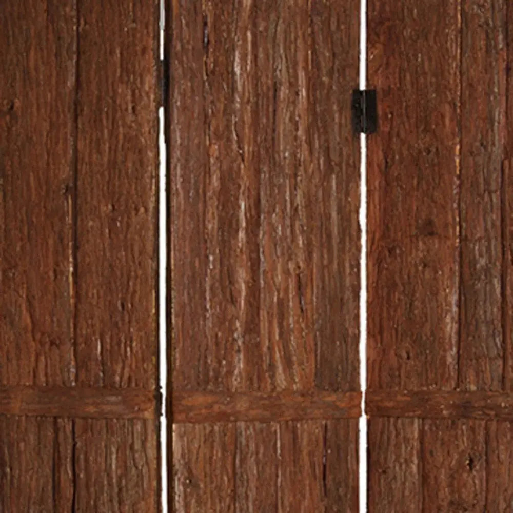 62" X 72" Brown Wood Tahoe Screen - NOBLE HOME INTERIORS