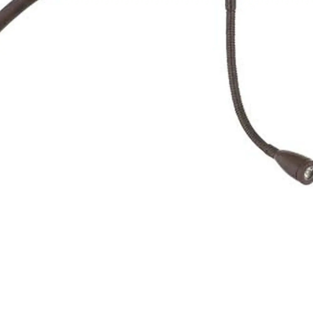 68" Rust Metal Reading Floor Lamp With Gray Fabric Empire Shade HomeRoots