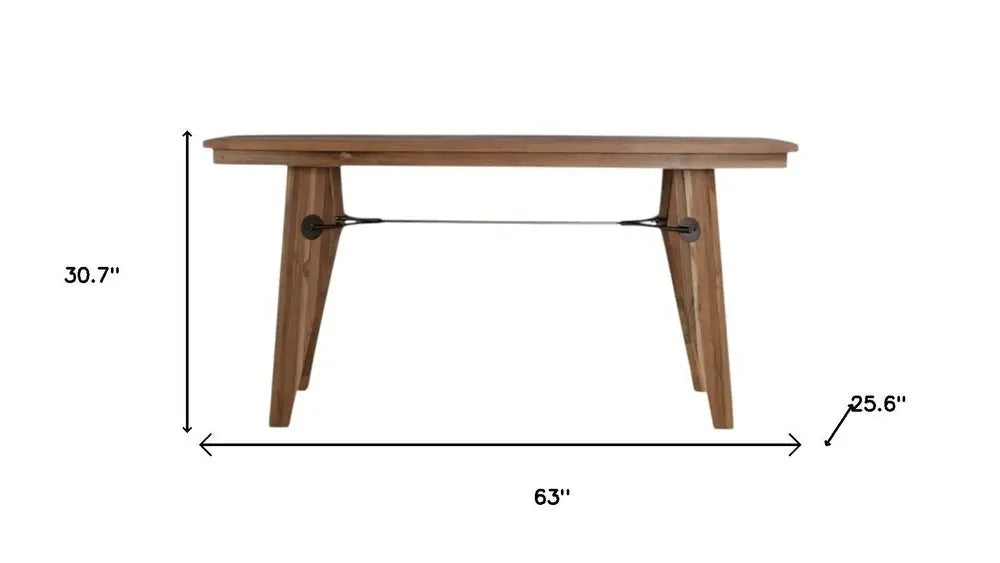 63" Natural Reclaimed Wood Writing Desk - NOBLE HOME INTERIORS