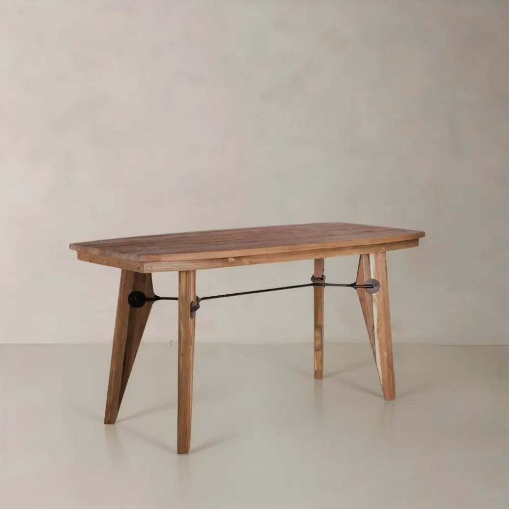 63" Natural Reclaimed Wood Writing Desk - NOBLE HOME INTERIORS