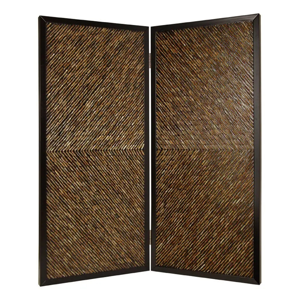 63" X 84" Multi Color Wood Screen - NOBLE HOME INTERIORS