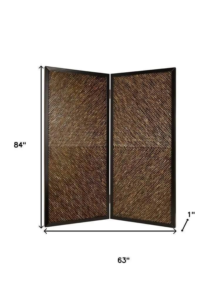 63" X 84" Multi Color Wood Screen - NOBLE HOME INTERIORS