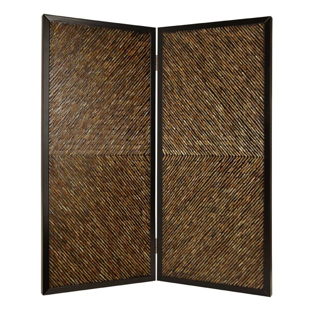 63" X 84" Multi Color Wood Screen - NOBLE HOME INTERIORS