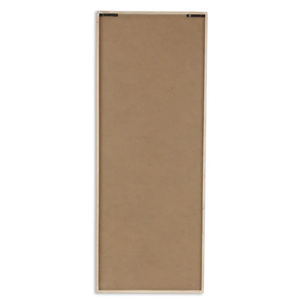 32" X 12" Natural White And Lavender Floral Wood Framed Art HomeRoots