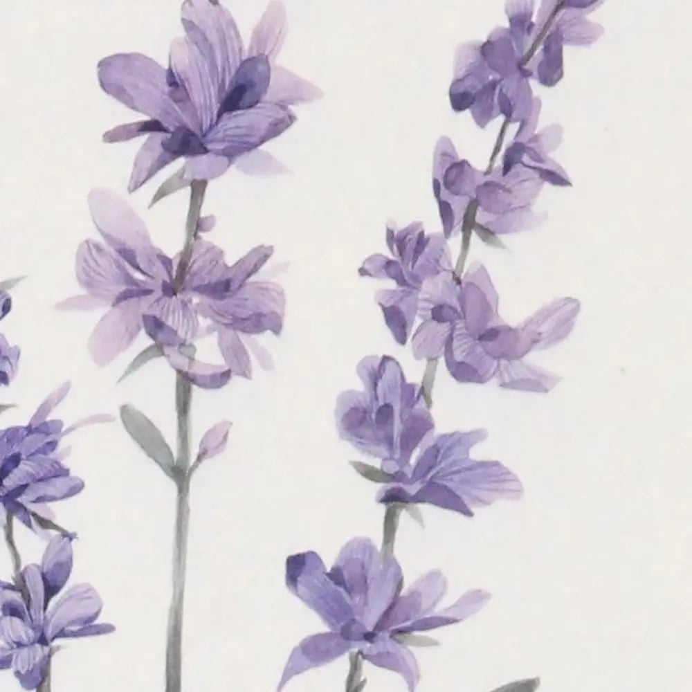 32" X 12" Natural White And Lavender Floral Wood Framed Art HomeRoots