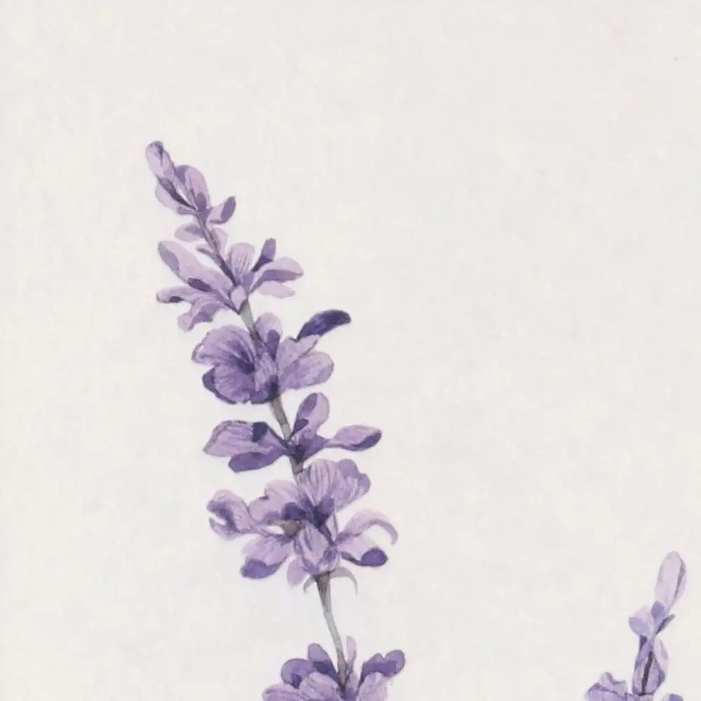 32" X 12" Natural White And Lavender Floral Wood Framed Art HomeRoots