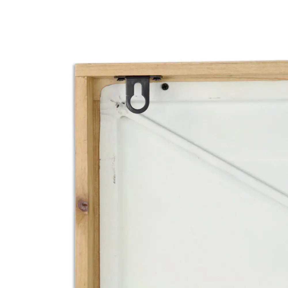 16" X 26" Natural White And Lavender Floral Wood Framed Art HomeRoots