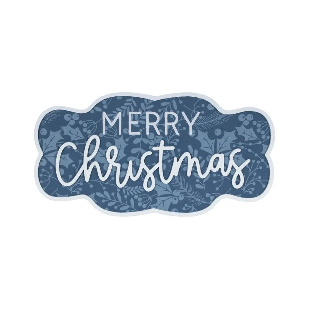 Set of Two Blue And White Christmas Home For The Holidays Wood Wall Decor HomeRoots